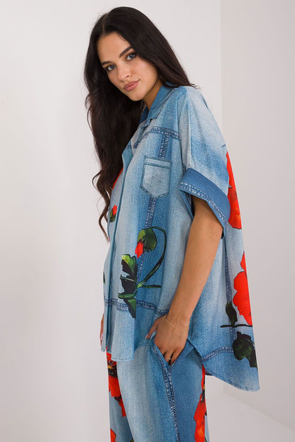 Chemise manche courte model 198387 Italy Moda