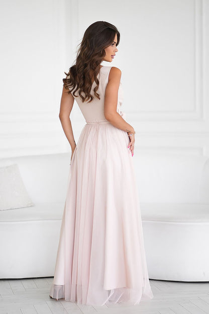 Robe longue model 199328 Bicotone