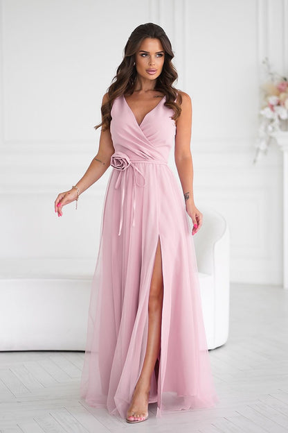 Robe longue model 199329 Bicotone