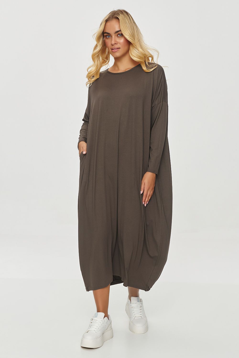 Robe de jour model 200068 Makadamia