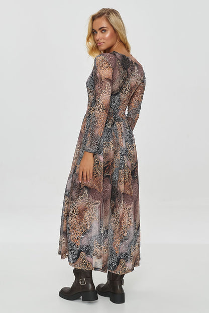 Robe de jour model 200078 Makadamia