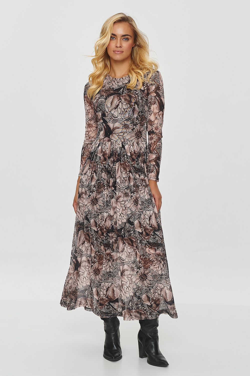 Robe de jour model 200081 Makadamia