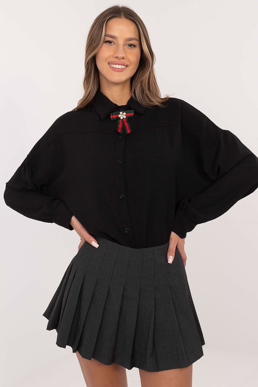 Chemise manche longue model 203730 Italy Moda