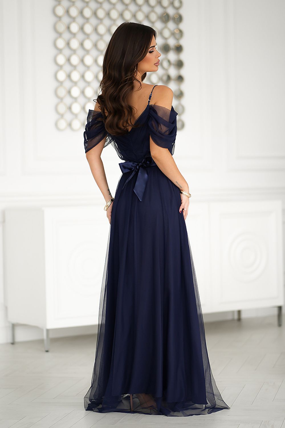 Robe longue model 203757 Bicotone