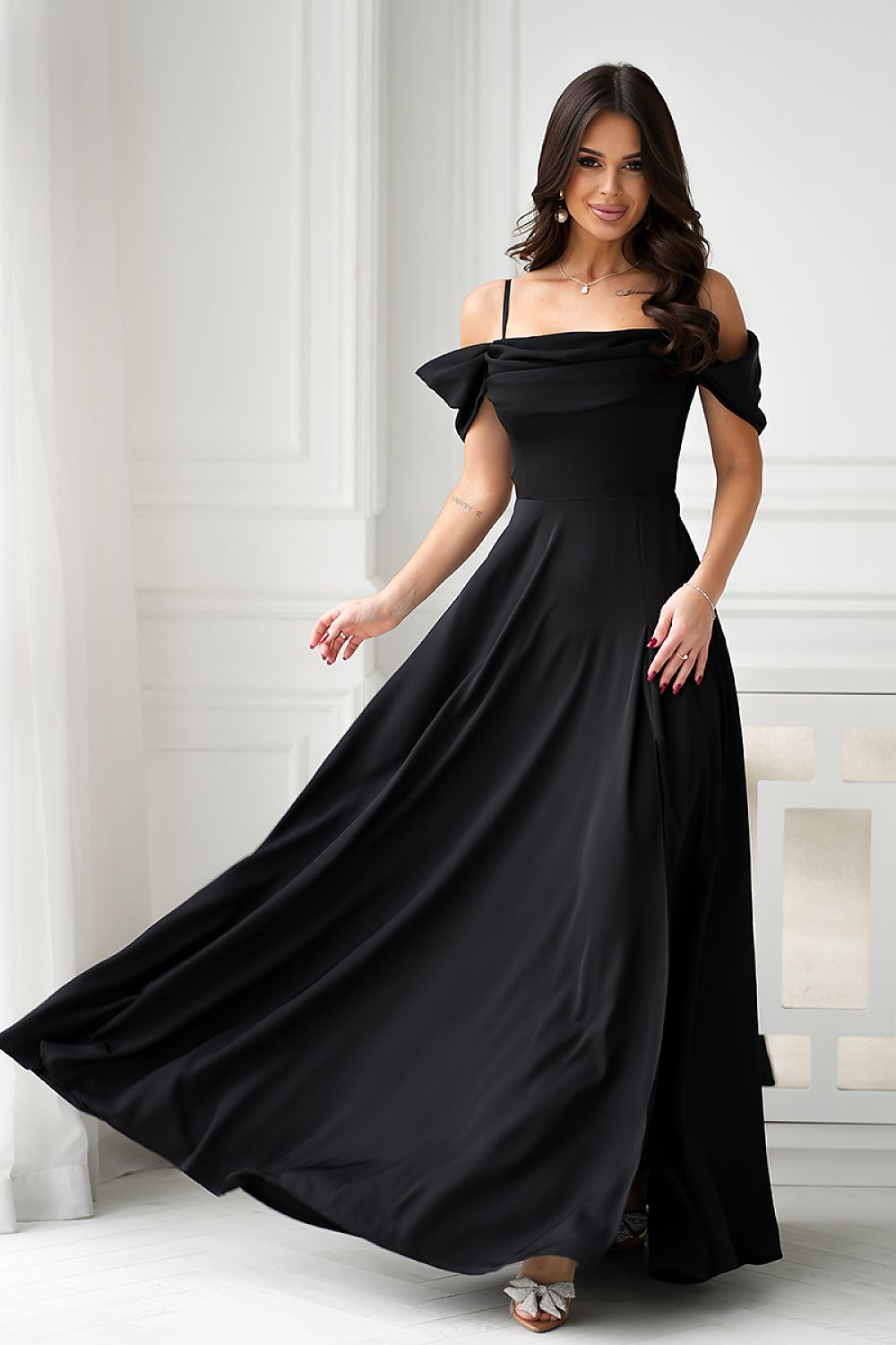 Robe longue model 203758 Bicotone