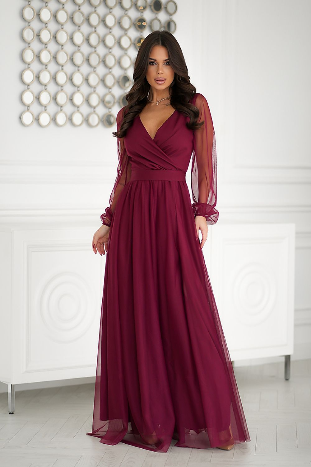 Robe longue model 203762 Bicotone