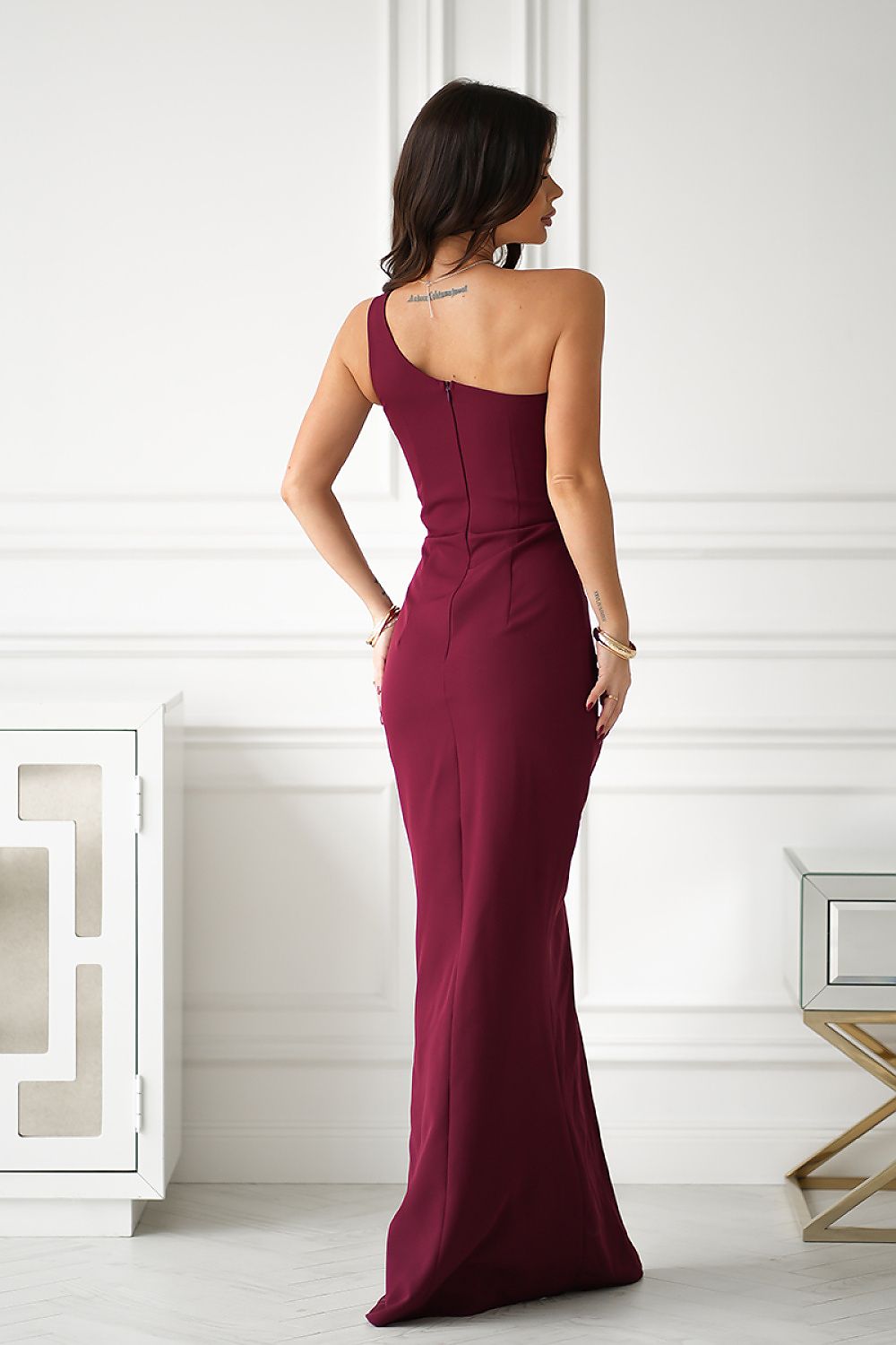 Robe longue model 203796 Bicotone