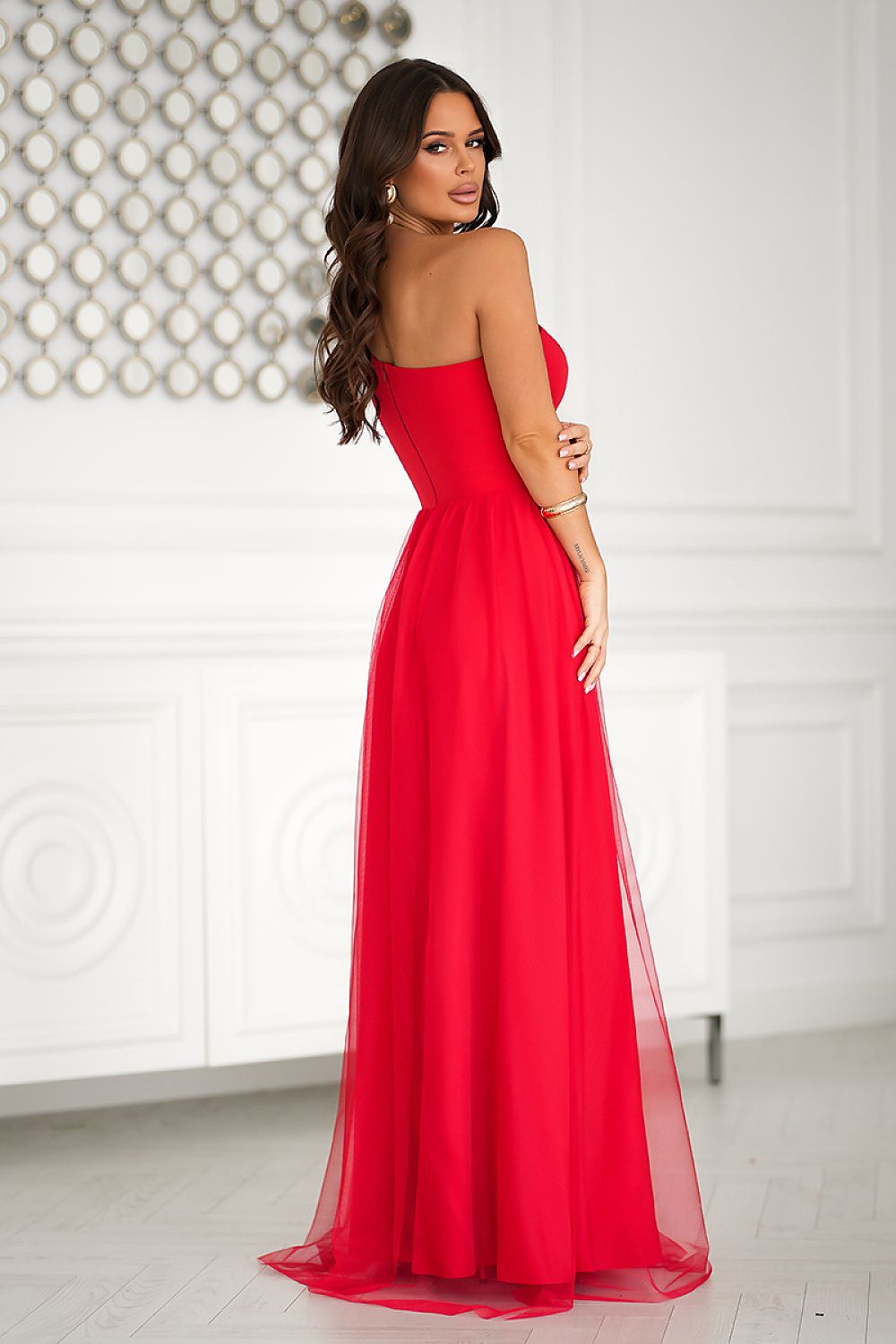 Robe longue model 204863 Bicotone