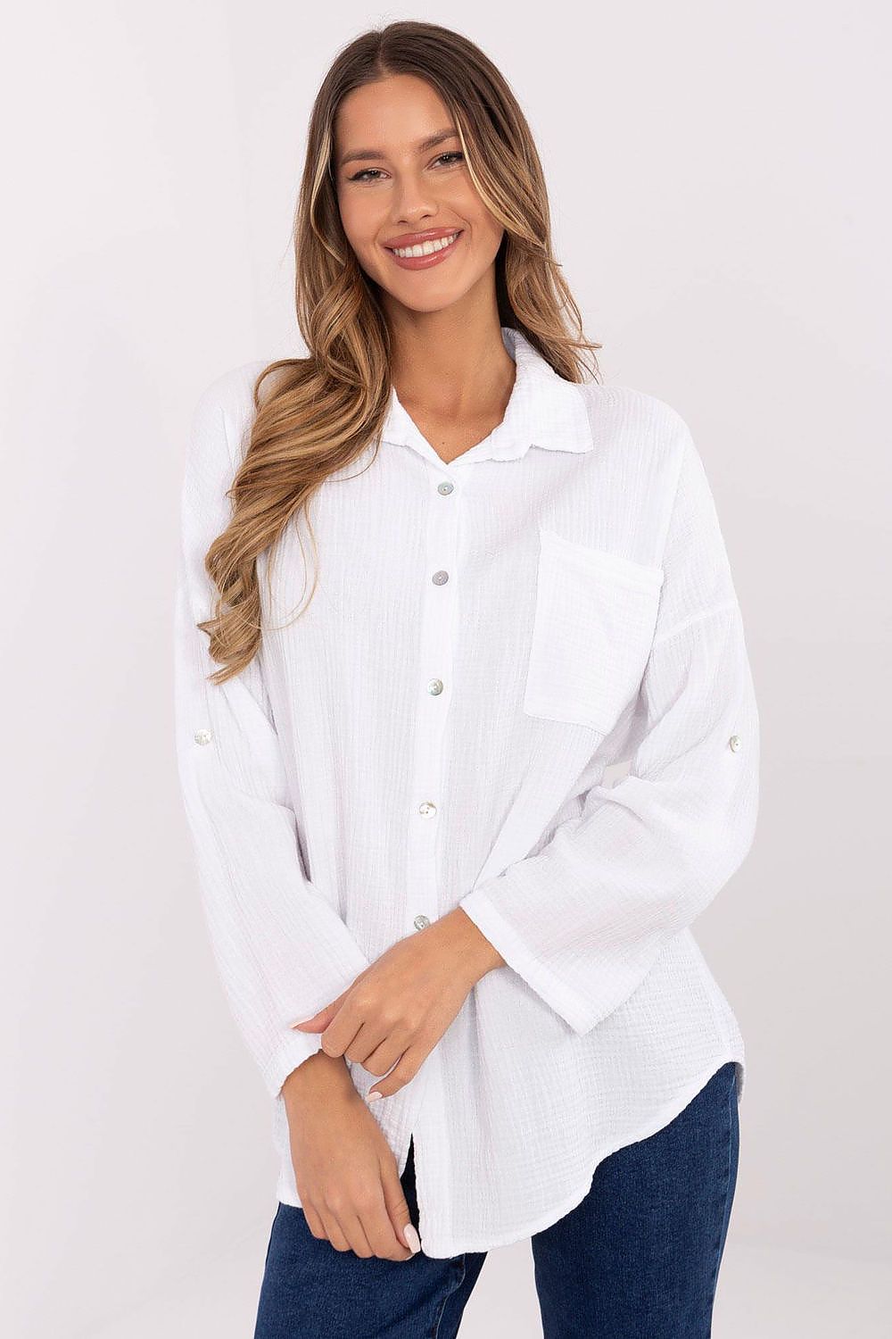 Chemise manche longue model 210013 Italy Moda 