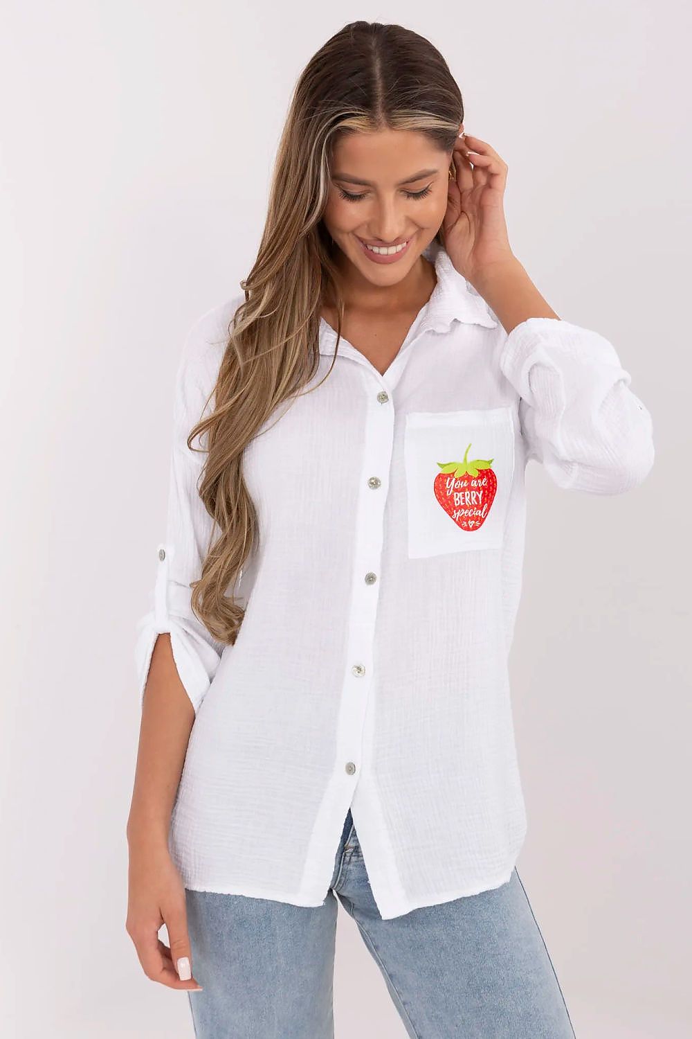  Chemise manche longue model 212062 Italy Moda 