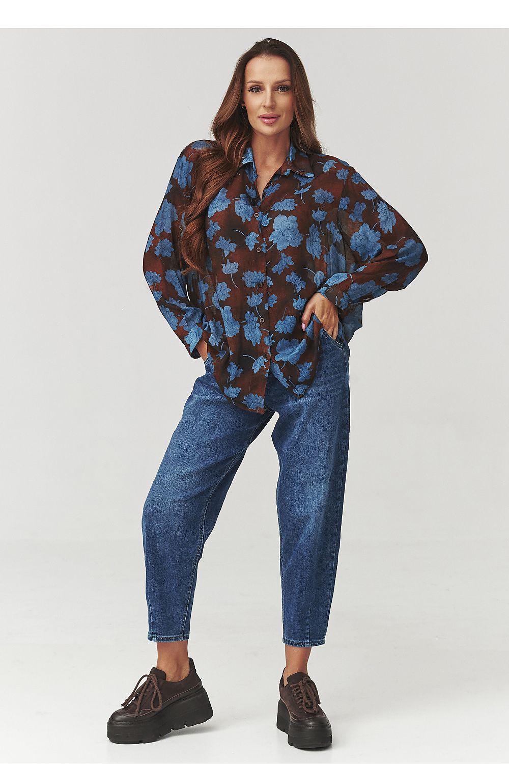  Chemise manche longue model 219728 Makadamia 