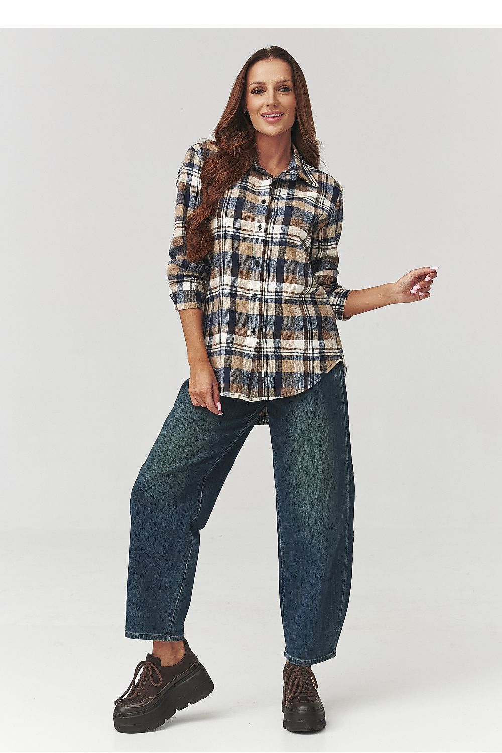  Chemise manche longue model 219732 Makadamia 