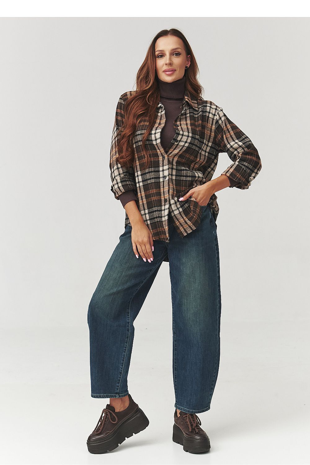  Chemise manche longue model 219733 Makadamia 