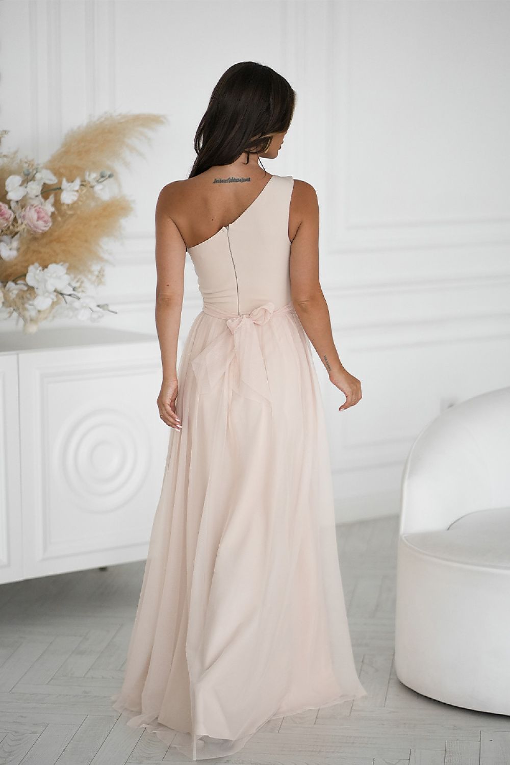  Robe longue model 220091 Bicotone 