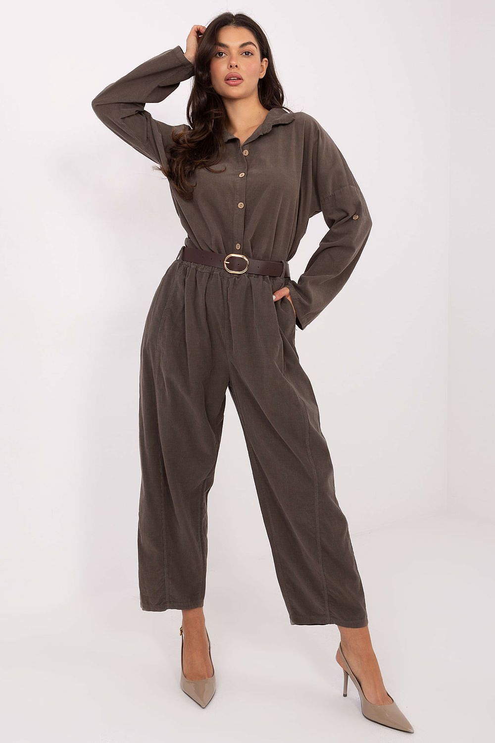  Chemise manche longue model 220824 Italy Moda 