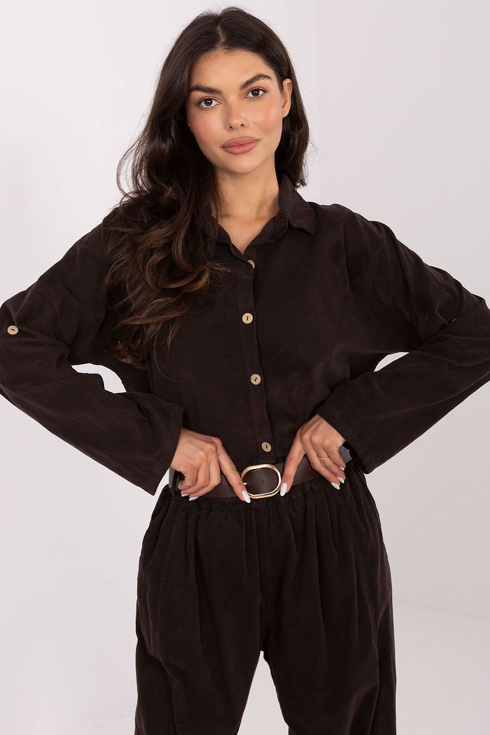  Chemise manche longue model 220827 Italy Moda 