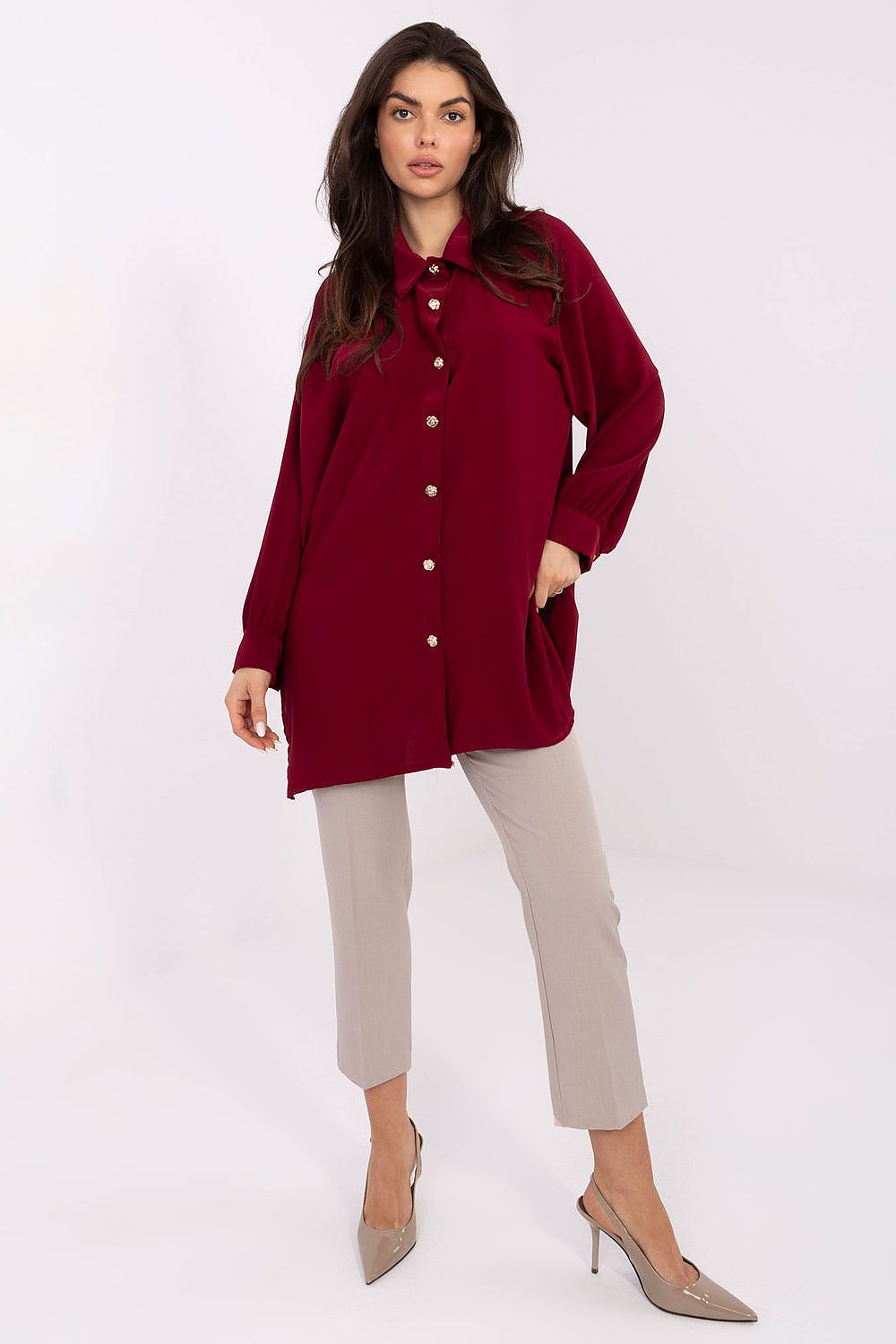  Chemise manche longue model 221398 Factory Price 