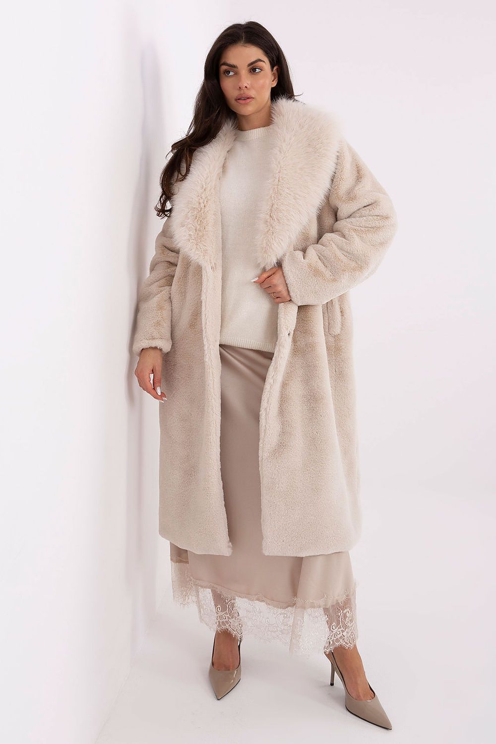  Manteau model 221416 Factory Price 