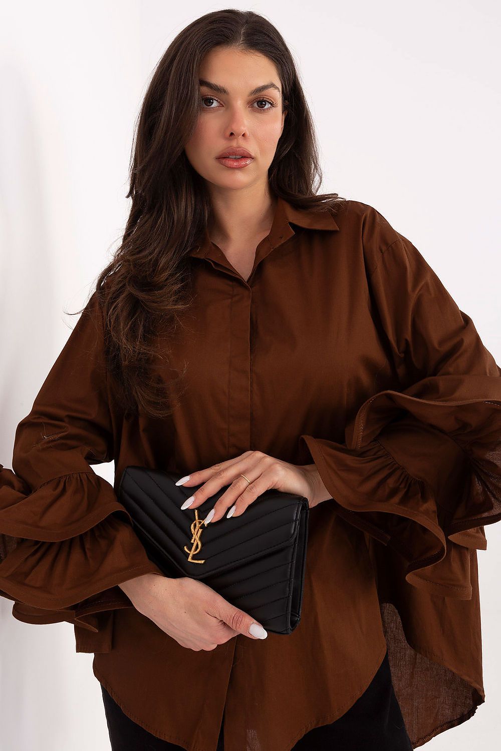  Chemise manche longue model 222314 Italy Moda 