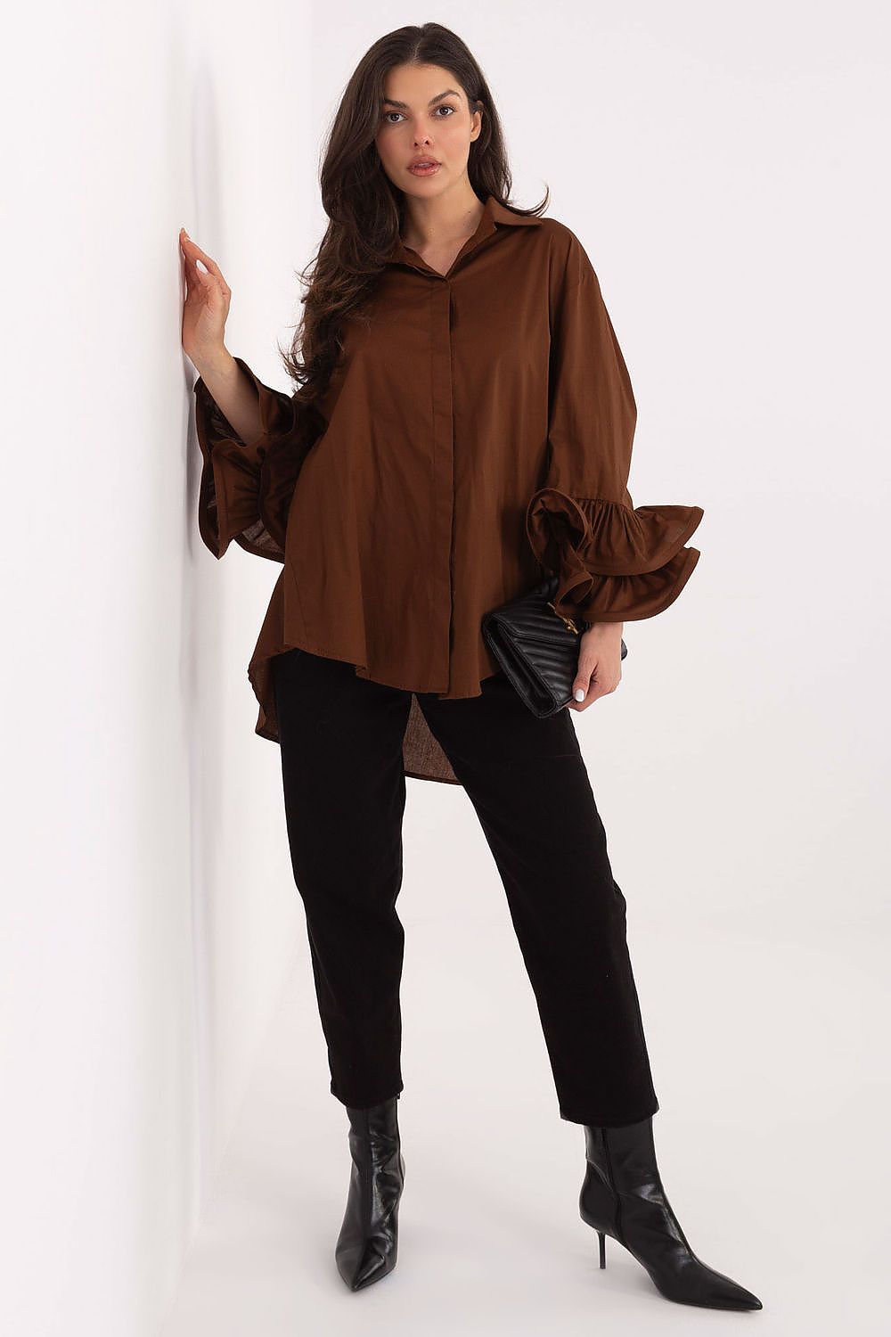  Chemise manche longue model 222314 Italy Moda 