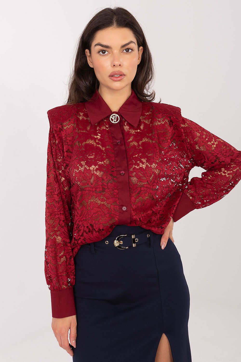  Chemise manche longue model 222319 Italy Moda 