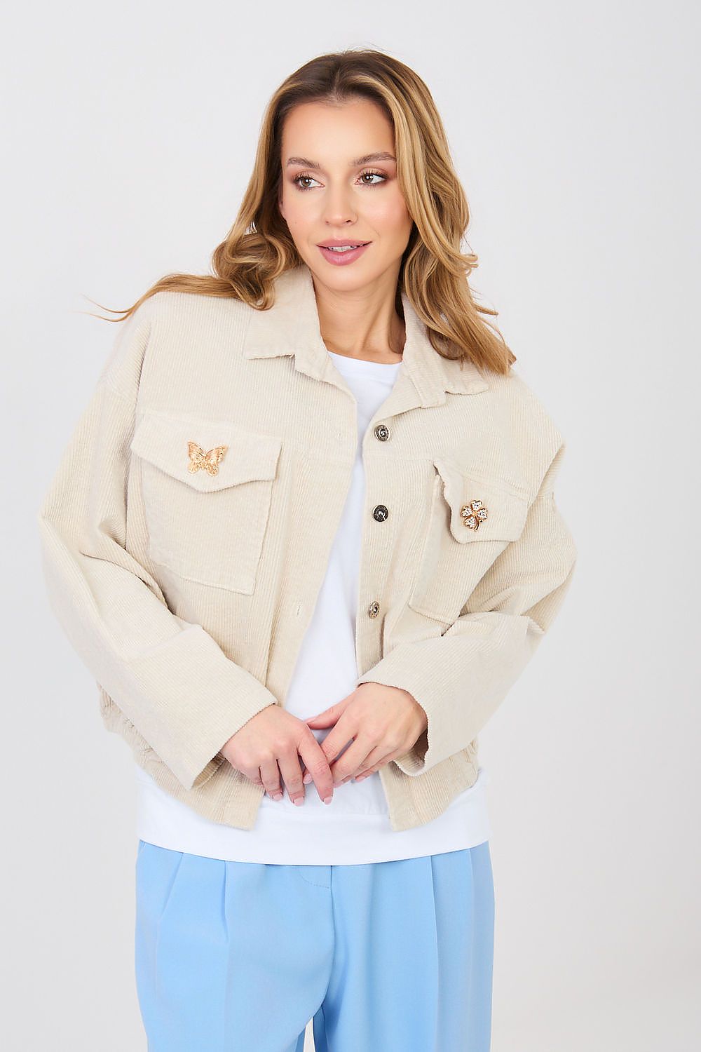 Veste en velours côtelé model 224979 Rue Paris 