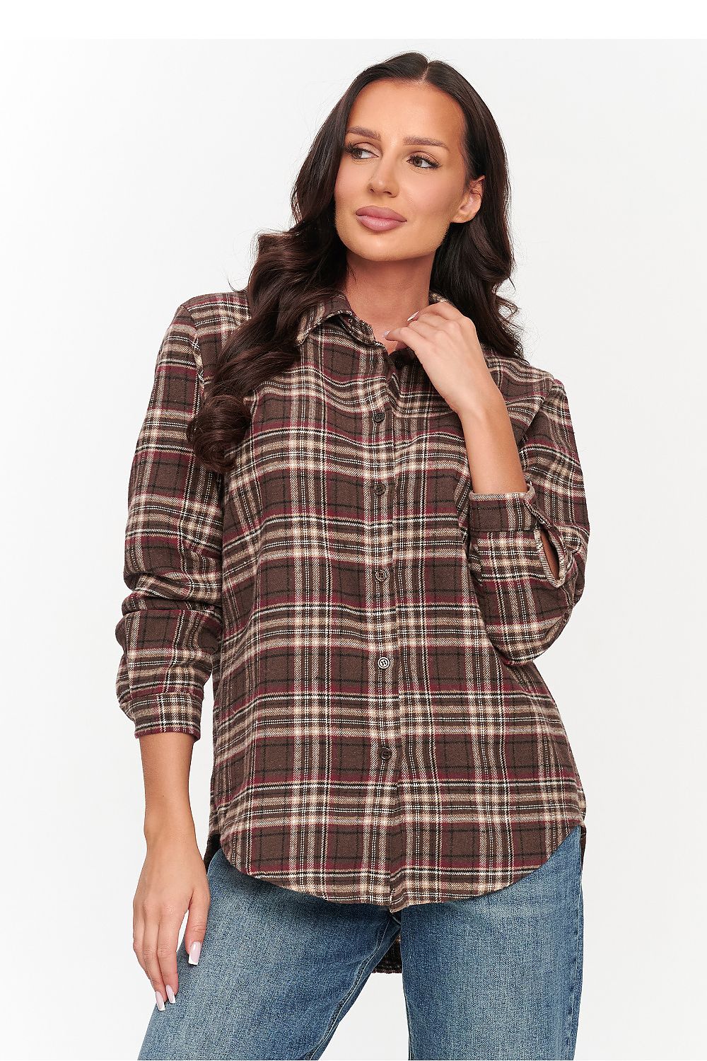  Chemise manche longue model 231008 Makadamia 