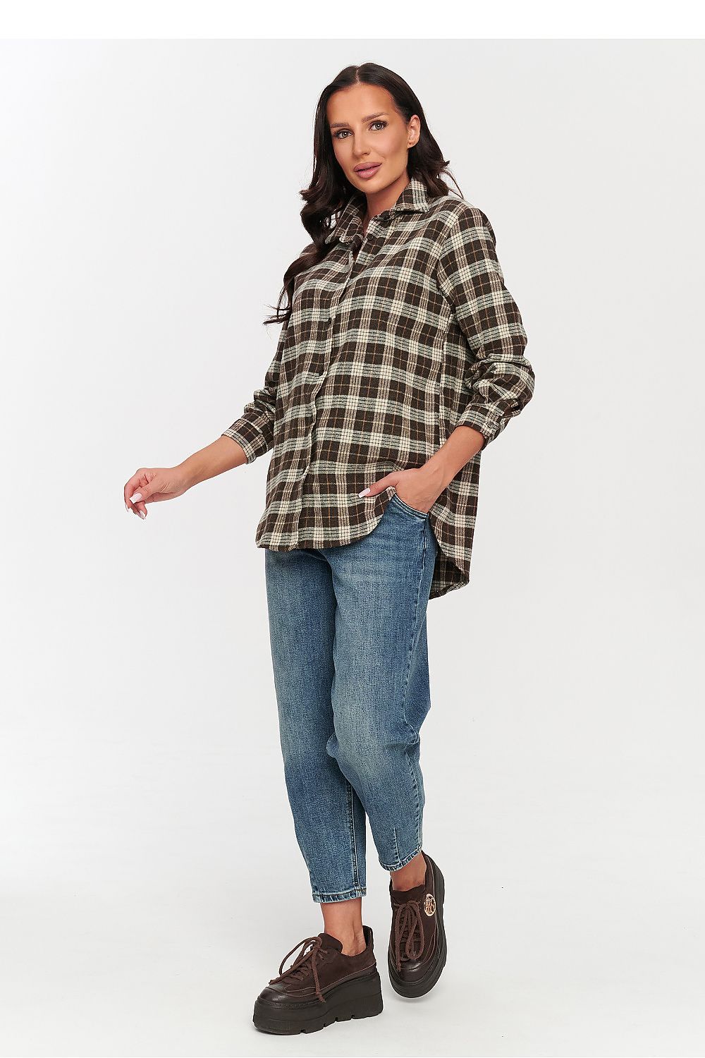  Chemise manche longue model 231012 Makadamia 
