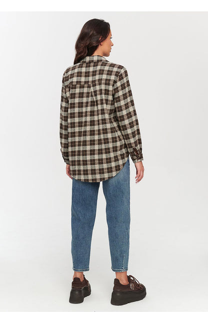  Chemise manche longue model 231012 Makadamia 