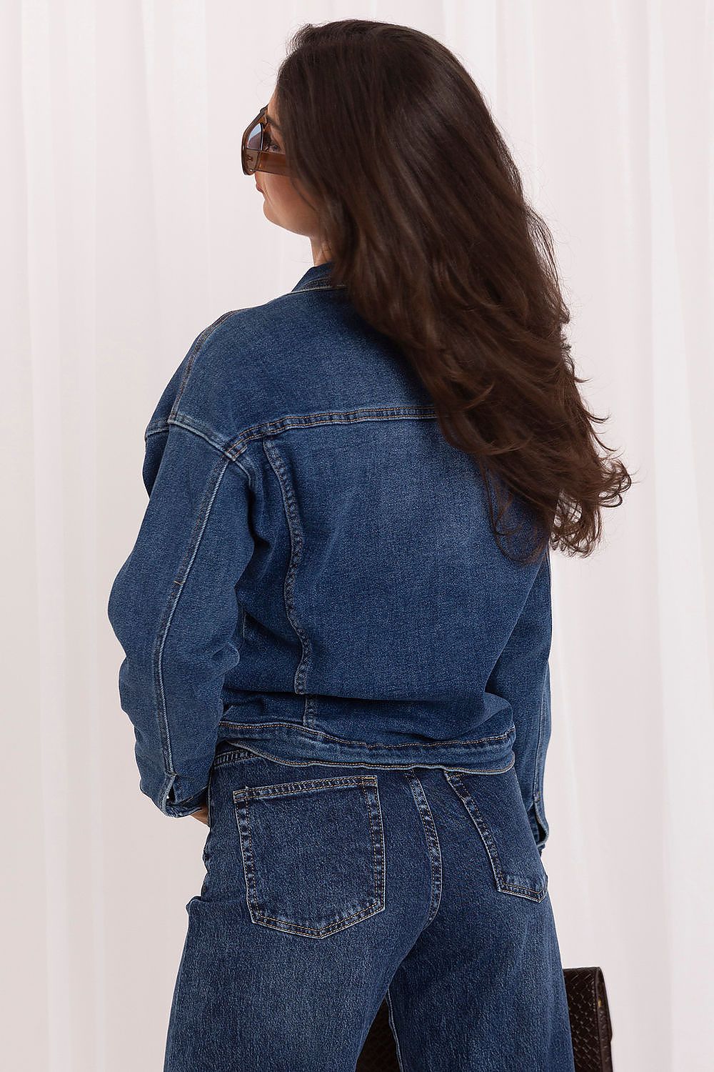  Veste en jean model 231366 Italy Moda 