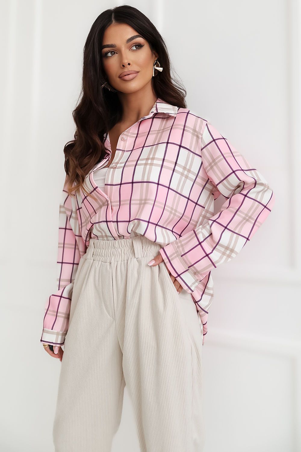  Chemise manche longue model 231512 Italy Moda 