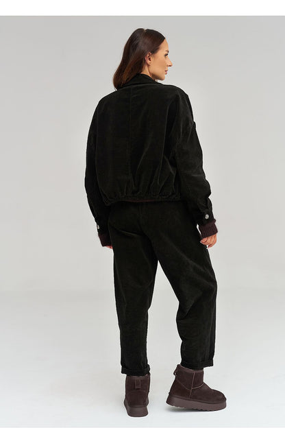  Veste en velours côtelé model 232014 Makadamia 
