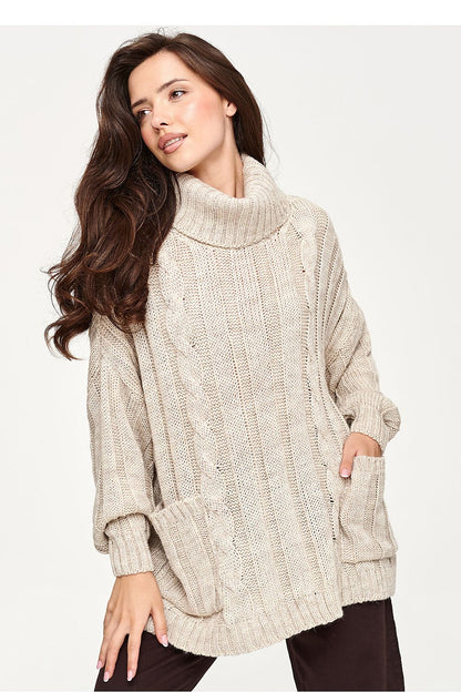  Col roulé model 232052 Makadamia 