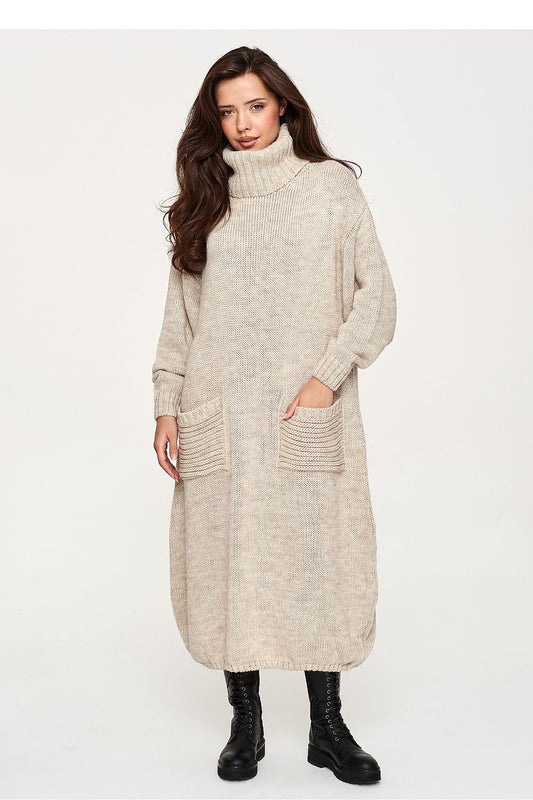  Robe de jour model 232057 Makadamia 