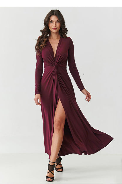  Robe longue model 232063 Makadamia 