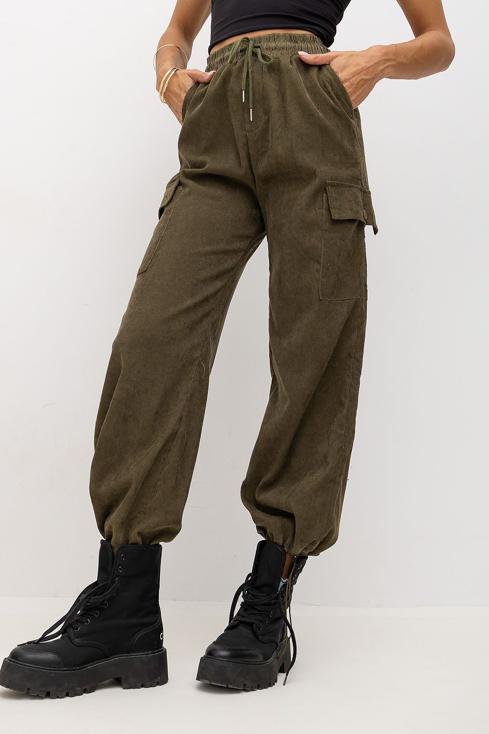  Pantalon en velours côtelé model 232539 Factory Price 