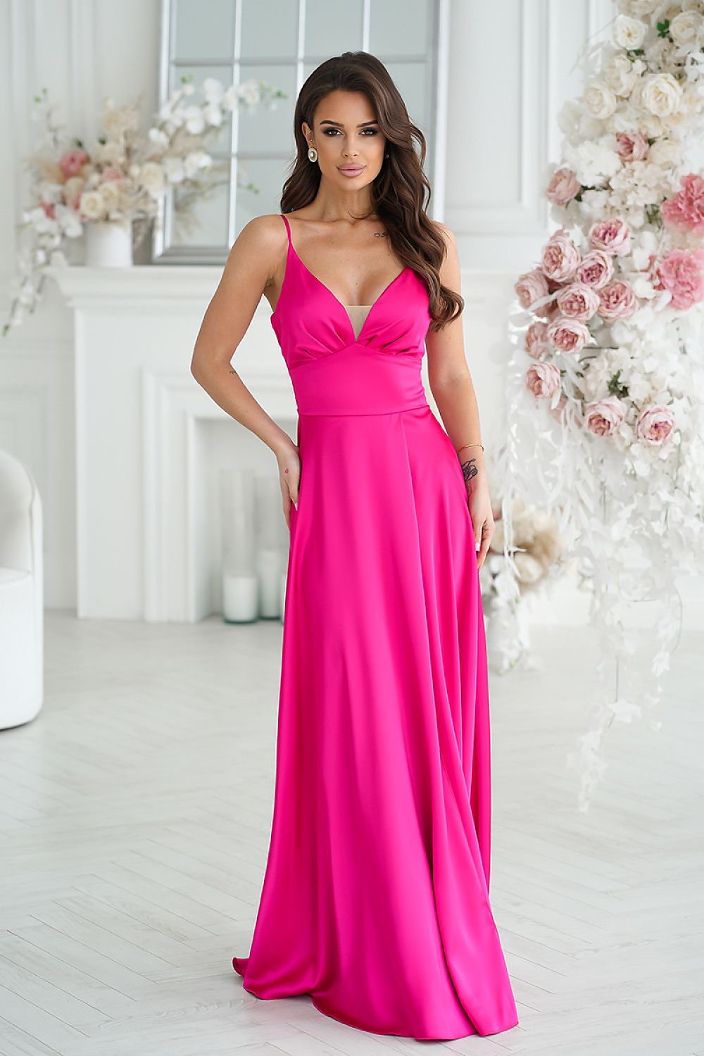 Robe longue model 232803 Bicotone 