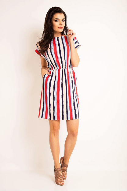  Robe de jour model 80398 awama 