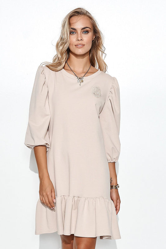 Robe de jour model 162228 Makadamia