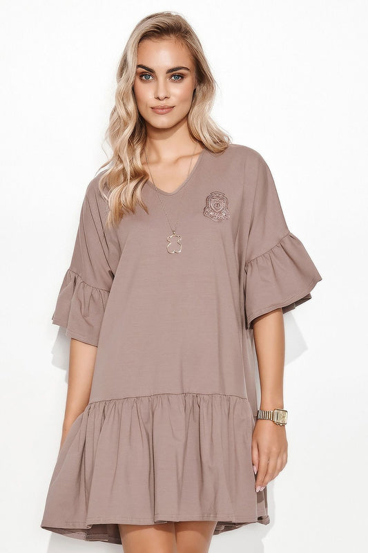 Robe de jour model 162926 Makadamia