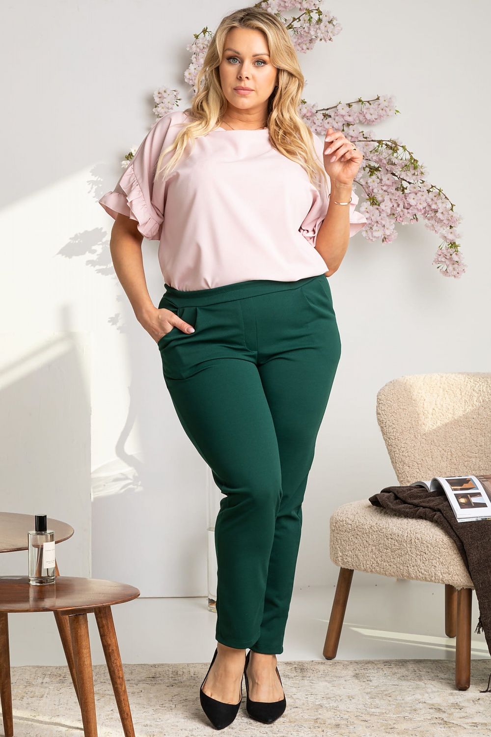 Pantalon taille plus model 169227 Karko