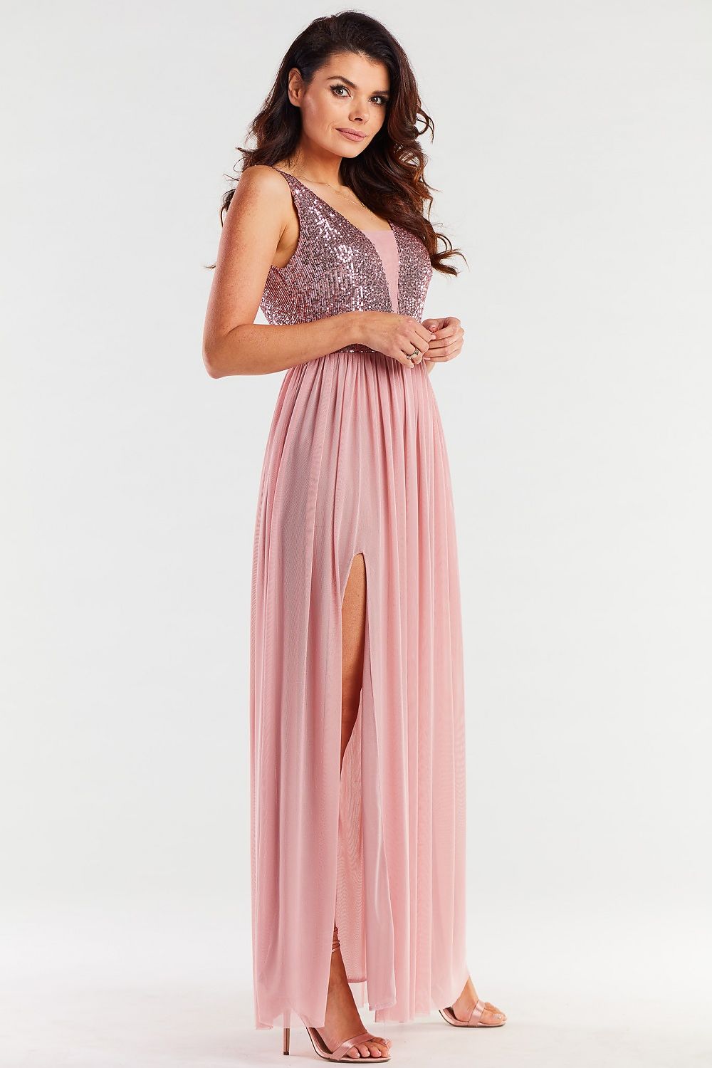 Robe longue model 174300 awama