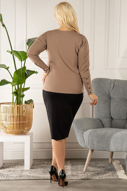 Chemisier grande taille model 175242 Karko