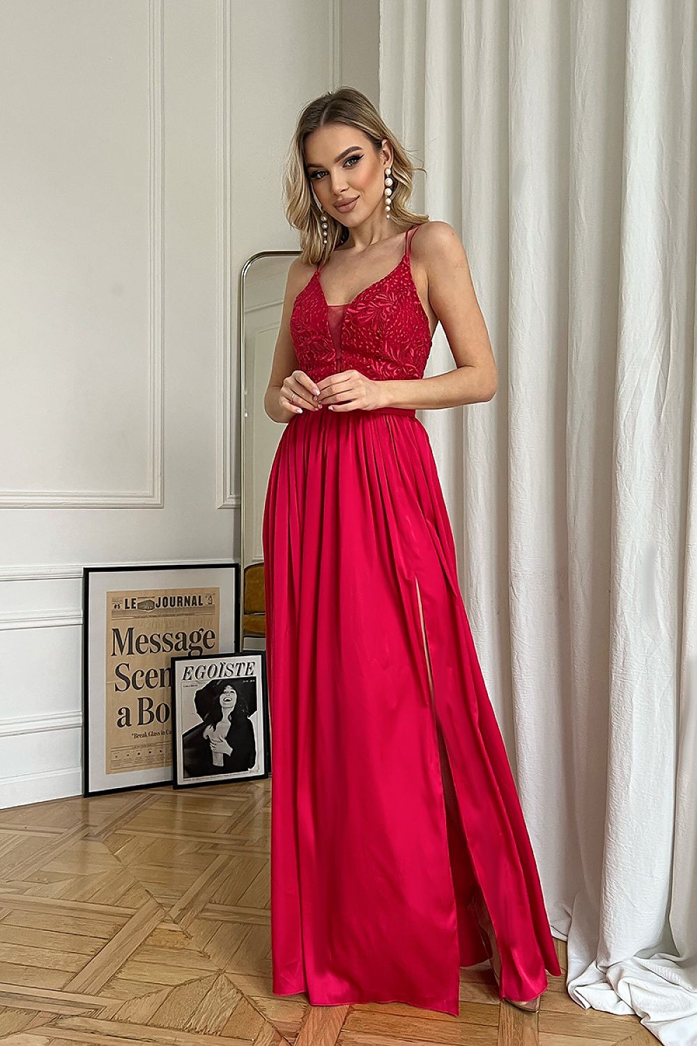 Robe longue model 175889 Bicotone