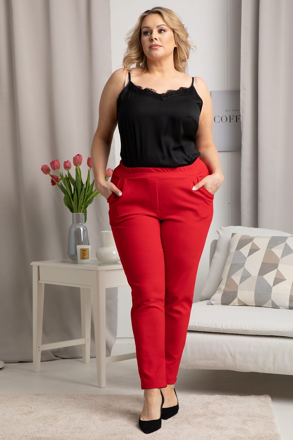 Pantalon taille plus model 178538 Karko