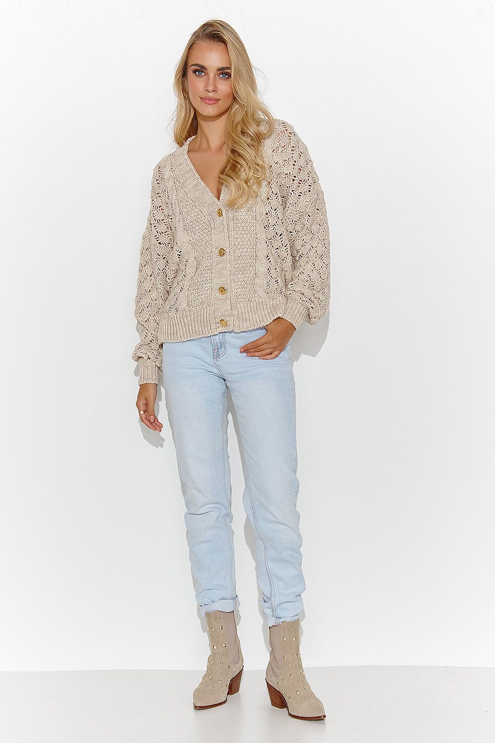 Cardigan model 184777 Makadamia