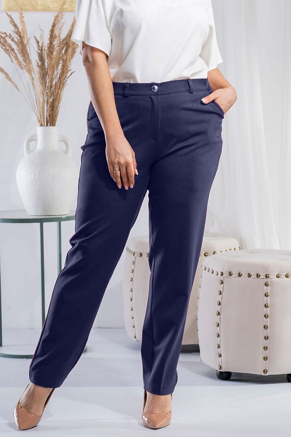 Pantalon taille plus model 184893 Karko