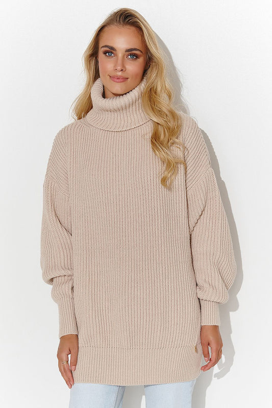 Col roulé model 185214 Makadamia
