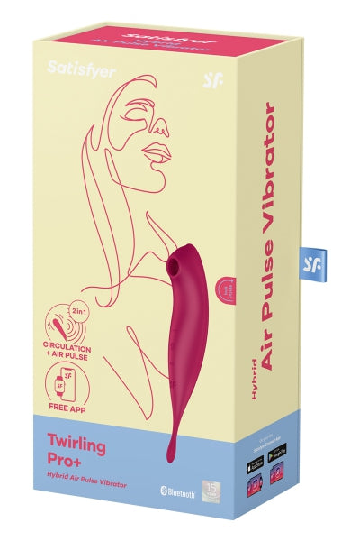 Stimulateur Satisfyer Twirling Pro+ Connecté rouge