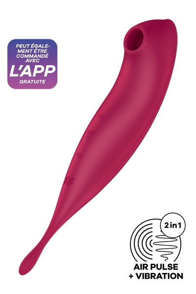 Stimulateur Satisfyer Twirling Pro+ Connecté rouge